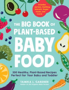 cover of big book of plant based baby food
