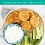 easy chickpea fritters pin.