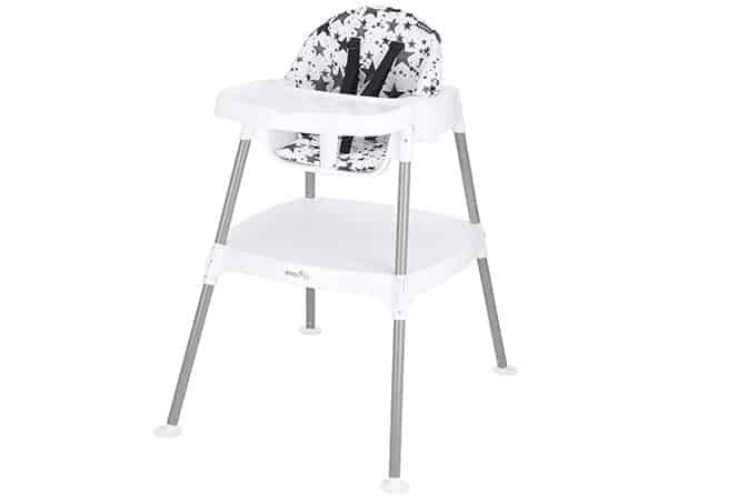 Evenflo 4-in1 eat and grow highchair in pop star print