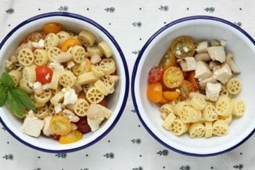 healthy-pasta-salad-in-white-bowls