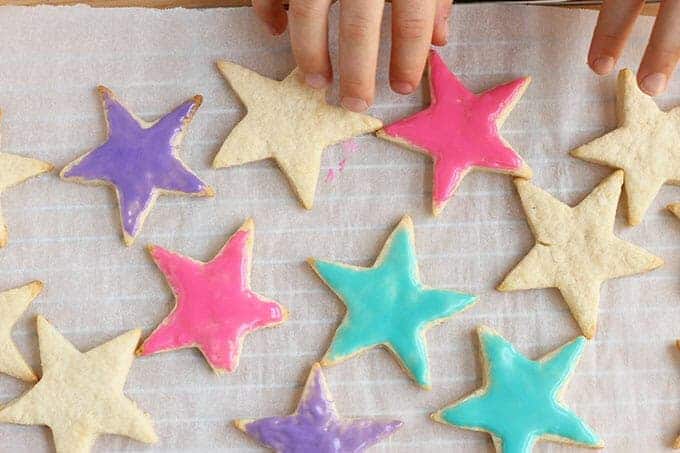 healthy sugar cookies with icing