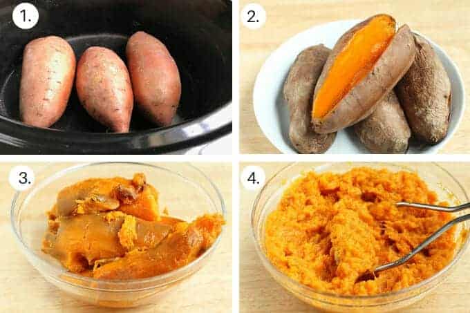 how to make crock pot sweet potatoes step by step