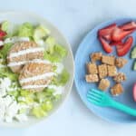 salmon-cakes-on-parent-and-child-plate