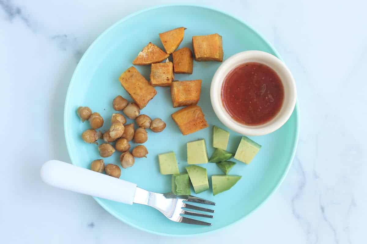 sweet-potato-hash-on-blue-plate