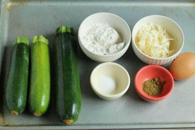 zucchini fritter recipe ingredients